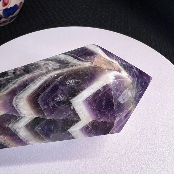 Dream Amethyst Crystal Meditation Scepter Wand with‎ Stand (4) - Picture 3 of 11